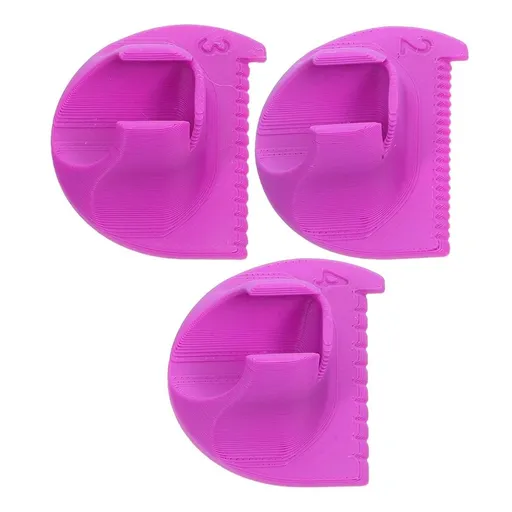 3pcs Mini Hand Sewing Rulers Plastic Seam Gauge Template for Quilting