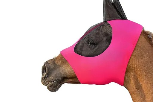 Horse Fly Mask with Ears -Rose Red