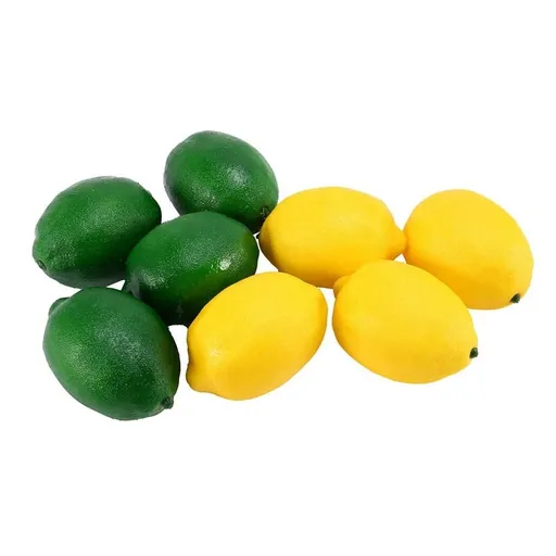 8 Pack Artificial Fake Lemons Fruit for Vase Filler Home Kitchen Decoration Yellow and Green