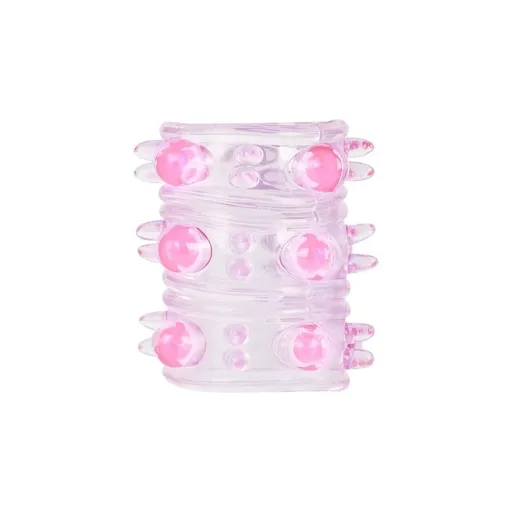 House Of Dasein Long Silicone Cock Ring Male Bumpy Textured Penis Sleeve Men - Random