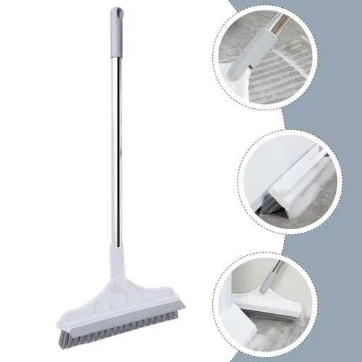 Floor Scrub Brush for Home Cleaning with Hard Bristles and 120-Degree Rotating