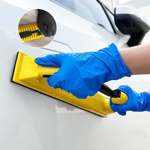 Adjustable Longboard Hand Sanding Block | Flexible Contour Sander for Wood, Drywall & Metal | Polyurethane Foam Grip with Rotating Handle | 600g Ergonomic Hand Grinder for Polishing & Finishing