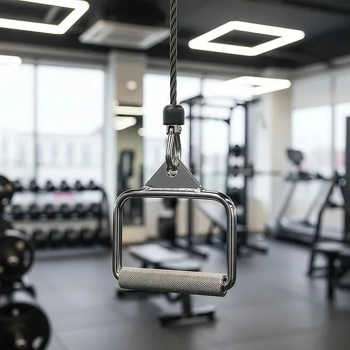 Single Stirrup Handle Cable Grip – Gym Pulley Attachment for Strength Training