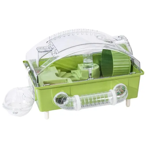 Acrylic Hamster Large Cage Luxury Villa House Playing House for Small Animals - Green