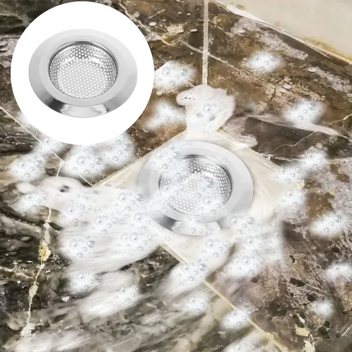2-Pack Stainless Steel Sink Strainer Basket with Anti-Clog Design for Kitchen Sink Drain
