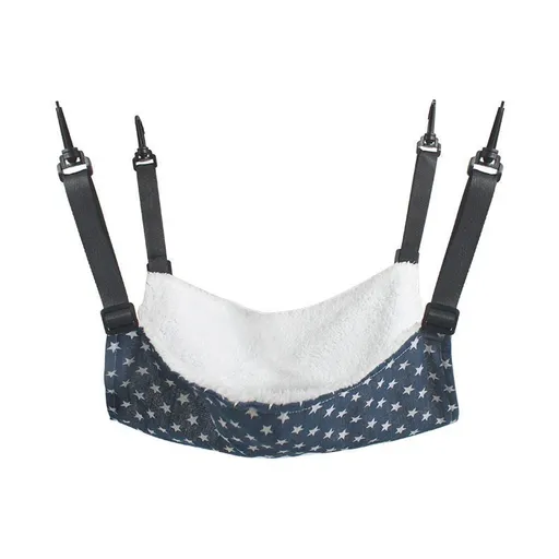 57x47cm Blue Star Adjustable Cat Hammock | Halloween Ocean Fleece Gift | Extra Large Blue Star Cat Hammock for Big Cats