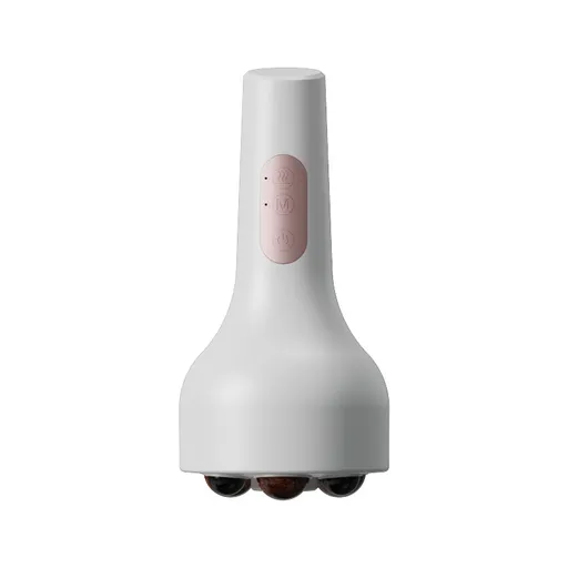 Rechargeable Smokeless Moxibustion & Massage Device with Hot Compress & Red Light Therapy(white)