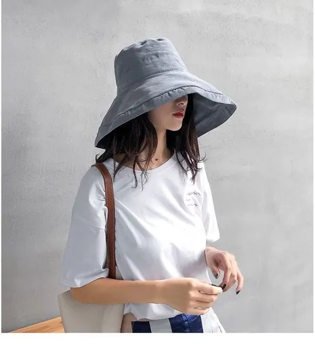 2 Pack Women's Sun Hat, Denim Blue