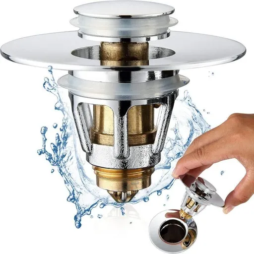 Washbasin bouncing core sewer leakage plug,Sink Stopper with anti-blocking filter
