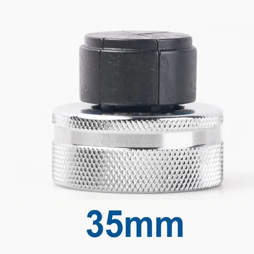 Hydraulic Tube Expander Replacement Heads with Chrome-Plated Knurled Body and Black Hardened Expanding Tip for Refrigeration Copper Pipe Installation and Maintenance(35mm)