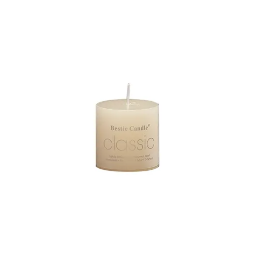12pcs White Cylindrical Pillar Candles For Wedding Decor Long Burning Unscented - 5x5cm