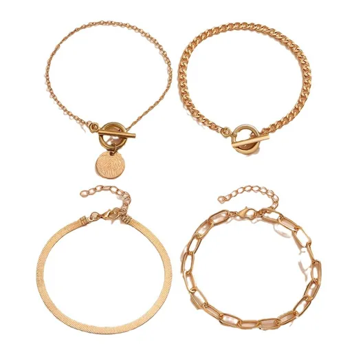 Gold Bracelet Stack Paperclip Bracelet Silver Stack Bracelets for Women Paperclip Chain Bracelet Stackable Bracelet