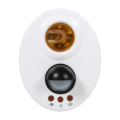 E27 110-250V Human Body Induction Automatic IR Infrared Sensor Light Socket Base Lamp Holder