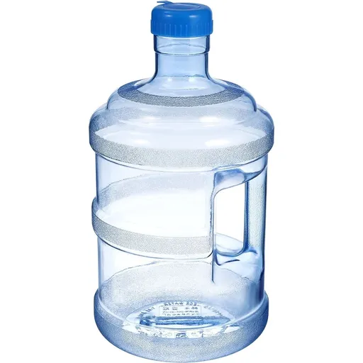 Outdoor Water Jug Large Capacity Blue Transparent Water Container with Wide Mouth