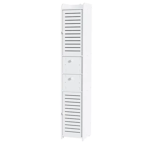 Artiss 2X Bathroom Toilet Storage Cabinet Laundry Tallboy Cupboard