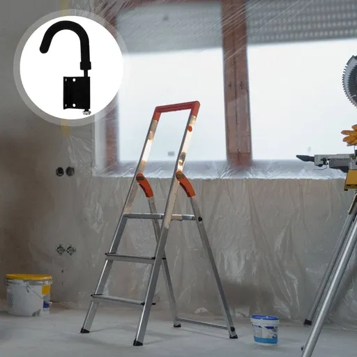 2-Pack Outdoor Ladder Hooks with Anti- Grip and Safety Features, 0.8x4.3x1.8 Inch Design for Secure Ladder Use