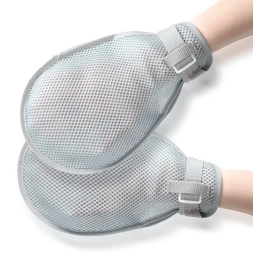 2Pcs, Hand Protective Gloves for Dementia Patients or Elderly, Autistic Child, Bed Restraints Mitts, Limb Holder