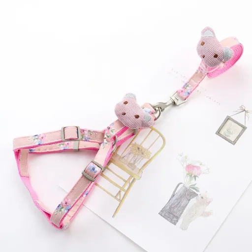 Zichen Pet Leash Nylon Cat Dog Harness Blue S Pink 1.0(S) suitable for 1.50 kg-3.50 kg