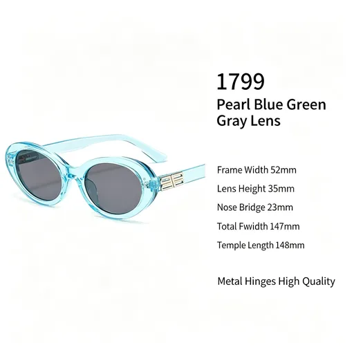 Luxe Pearlescent Blue Green Grey Lens Cat Eye Sunglasses UV400, Shimmery Finish Party Ready Look, Great Christmas Present