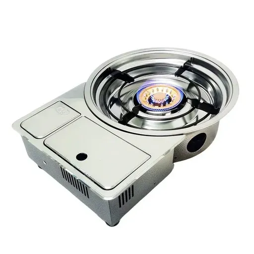 AMZ Korean Portable Gas BBQ Stove Grill Plate Burner Butane Camping Gas Cooker