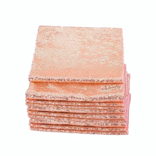 12 X 108 Inch 6 Pack Rosegold Sequin for Wedding Bridal Shower Fall Thanksgiving Valentine's Christmas Decoration