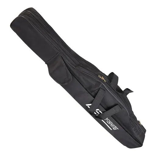 150cm Portable Foldable Fishing Rod Carrier Fish Pole Tools Storage Bag Case - Black