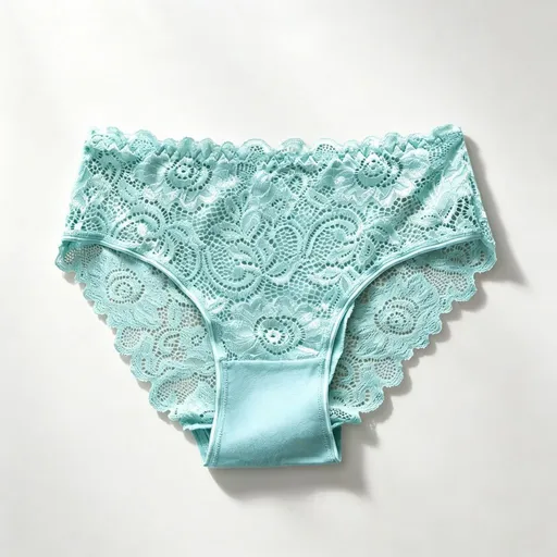 Green Hollow Out Lace Panties 4 Pack Size L | Halloween Vitality Comfort Gift | Cotton Gusset High Stretch Women's Lace Briefs