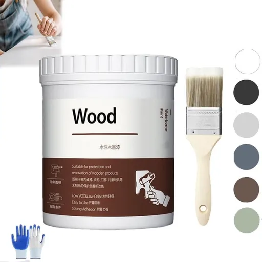 Eco‑Friendly Water‑Based Furniture Paint for Restoration and Renovation,White Touch Up Paint,White Paint for wood, Doors, Cabinets, Furniture, Quick-Drying Formula, Easy Application