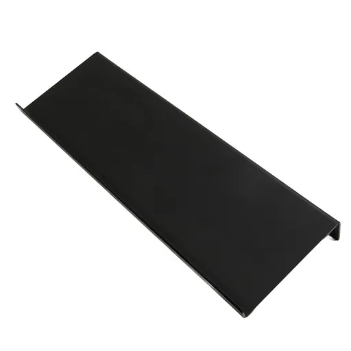 Acrylic Tilted Computer Keyboard Holder Low Front Lip Polished Finish Keyboard Riser Keyboard Holder for Office Black