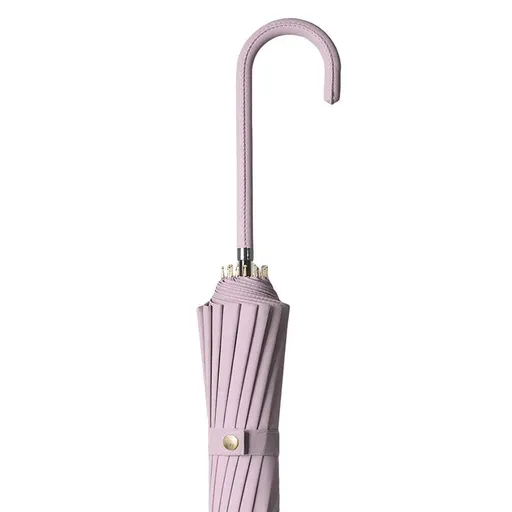 Large 16 Bone Automatic Umbrella Unisex Long Handle Dual Use Rain Sun Umbrella - Purple
