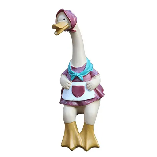 Garden Statue Couple Duck Statue Outdoor, Garden Duck Ornaments Resin Couple Duck Statue Yard Art Crafts Decor for Lawn