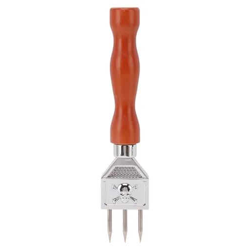 Ice Chipper 304 Stainless Steel Ice Crusher with Wooden Handle for Breaking Ice Kitchen Tool Type A