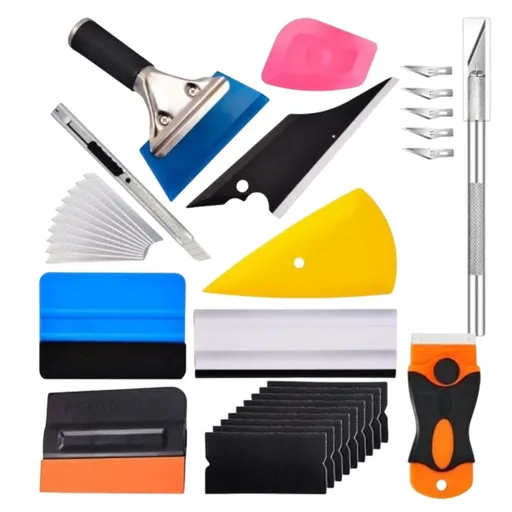 35 Pcs Wrapping Kit Wrapping Install Tools | Wraps Applicator Tool Kit Corner Squeegee Tinting for Wrapping Installation, Car Window, Stained Glass Window Film