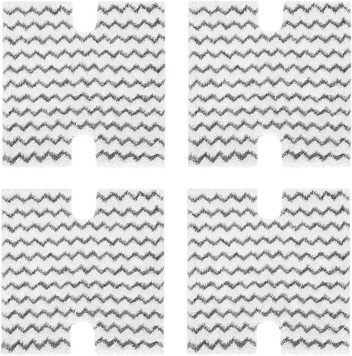 4 Pack Steam Mop Pads Replacement or Shark Lit-Away Pro & Shark Genius Mop System Pocket Mop S3973 S3973D S3973WM S5001 S5002Q S5003A S5004 S5004W S6001W S6001WM S6002 S6002C S6003D S6003W