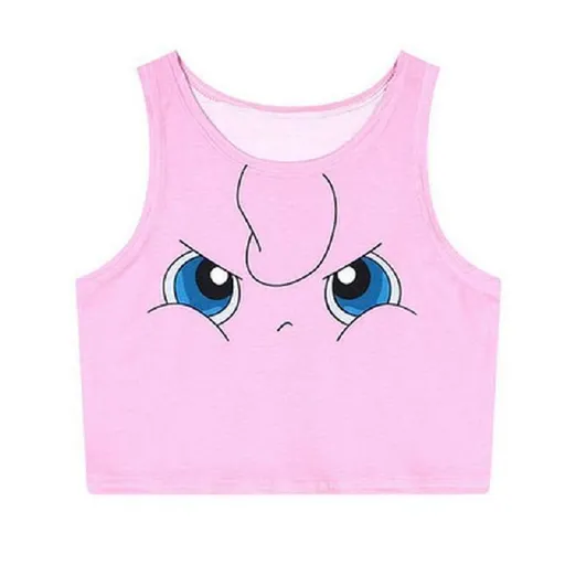 Hod Health & Home Pocket Monster Crop Tops - Tan - Mad Jigglypuff