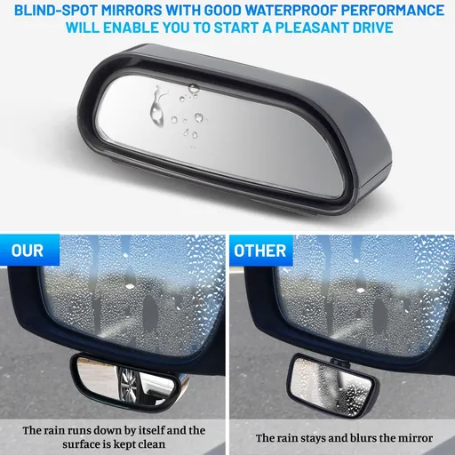 2 pcs Blind Spot Mirrors, Adjustable Car Auxiliary Universal Wide Angle Mirror for Universal Cars Adjustable angle