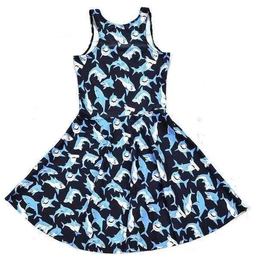 House Of Dasein Shark Dress - Silver - L