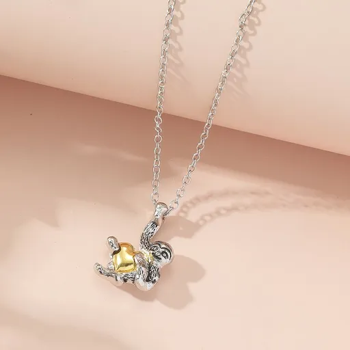 Gifts Necklace Heart Crystal Sloth for Women Girls Men Christmas Gifts sloth Trendy,simple,classic design