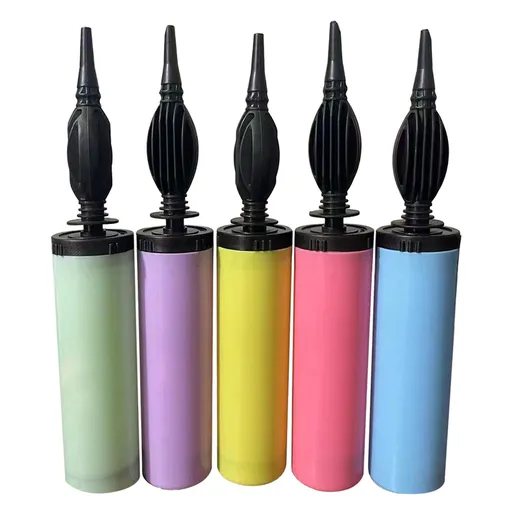 Hand-held balloon pump, macaron-colored plastic inflator, manual inflation tool specifically designed for party balloons; colors shipped at random