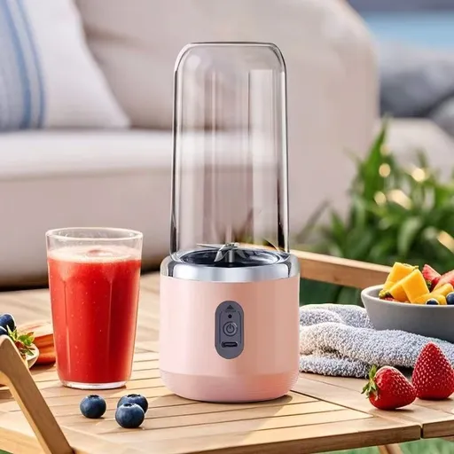 Personal Blender Portable Blender Smoothie Blender Protein Shake Blender Juice - Pink - Size Double cup