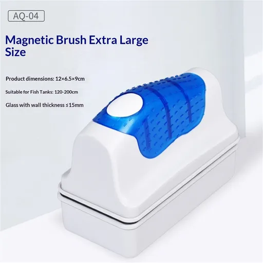 Magnetic Aquarium Fish Tank Glass Algae Glass Cleaner Scrubber Floating Clean Brush(XL) Cleaner Scraper Magnetic Scrubber Algae