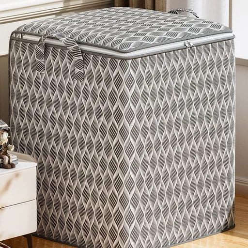Extra Large Blanket Storage Bags, Comforter Clothes Storage Bags with Reinforced Handles Zipper, Moving Bags Closet Organizer Storage Containers for Bedding Pillow Sheet Toys M