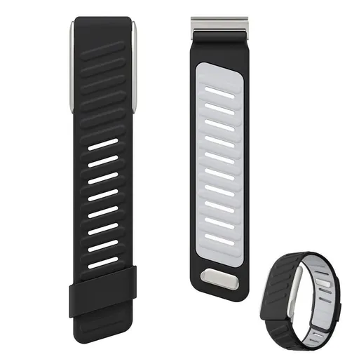 Silicone Sport Band for Whoop 5.0 Waterproof Replacement Wrist Strap Black