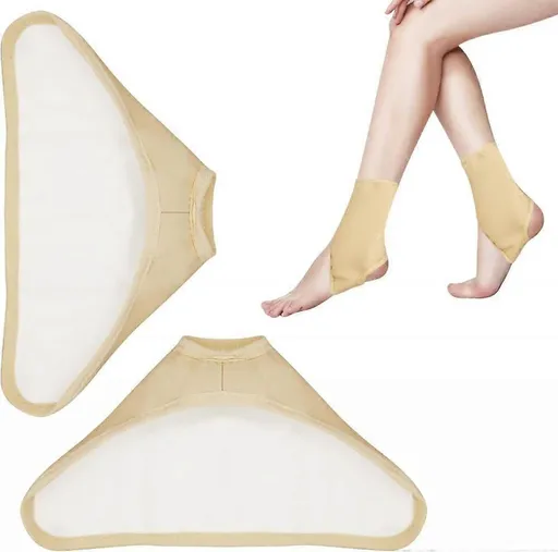 2Pcs Organic Castor Oil Pack Wrap for Feet, Castor Pack Castor Oil Foot Wrap, Reusable Castor Oil Wrap with Hook and Loop, (Castor Oil Not Included)