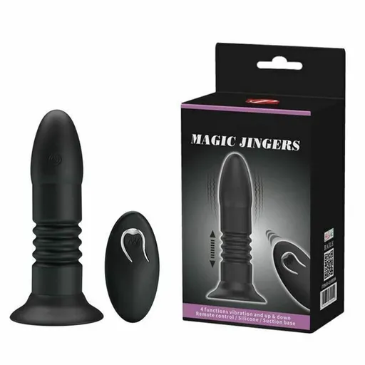 House Of Dasein Telescopic Thrusting Anal Vibrator Bdsm Wireless Butt Plug - Black - With Box