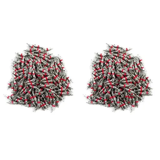 200 Pcs Tire Valve Core Tools Kit for Semi Truck, Car, Motorcycle - Red Tyre Repair Accessories