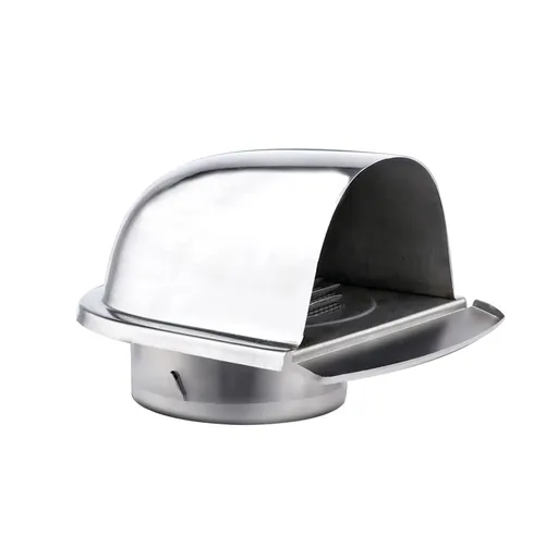 4in Exhaust Air Vent Cover Louvered Vent Cover Stainless Steel Exterior Exhaust Vent Cover Outdoor Exhaust Cap with Fine Mesh
