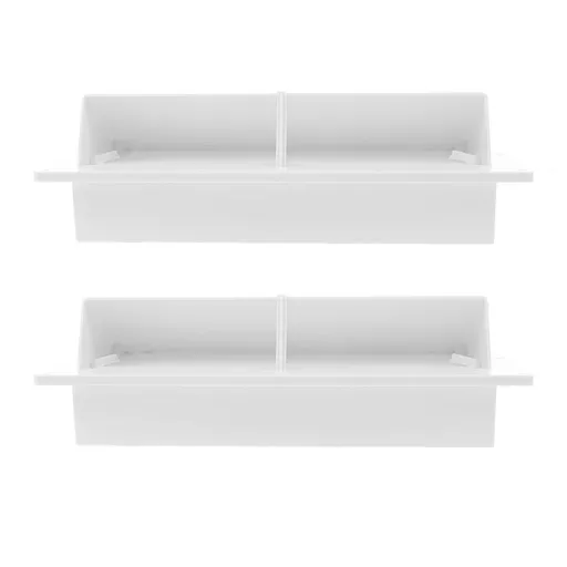 2-Pack Stove Vent Cover in White Plastic for Use and Improved Air Freshness