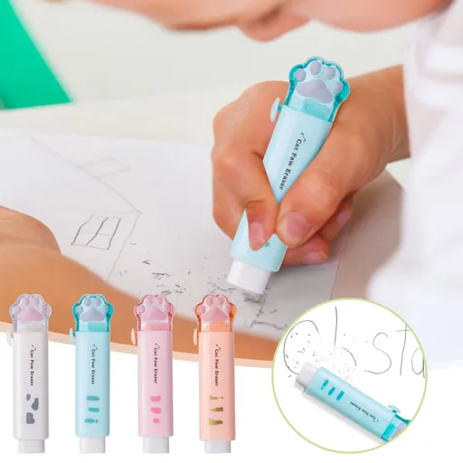 Erasers for Pencils 2 Pack, Cute Pencil Erasers for Office, Erasers for Drawing Sketching Orange