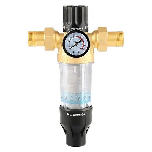 Reusable Spin Down Sediment Filter for Well Tap Hose Water